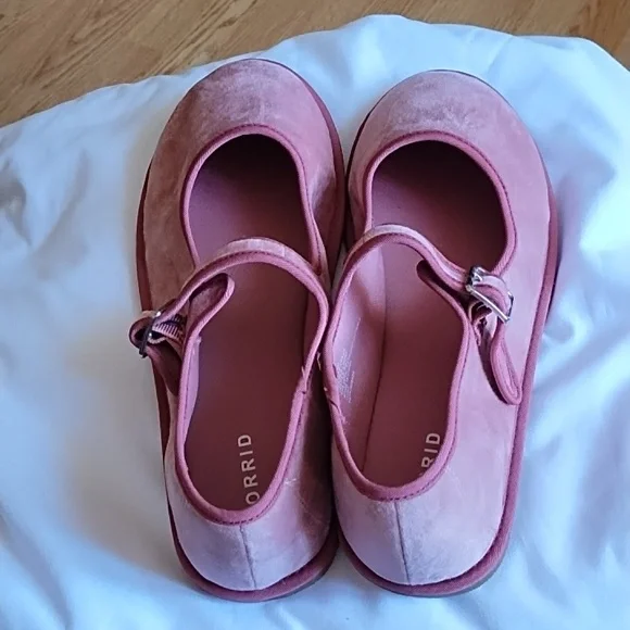 Torrid pink fabric Mary Jane 11 W - Picture 3 of 9